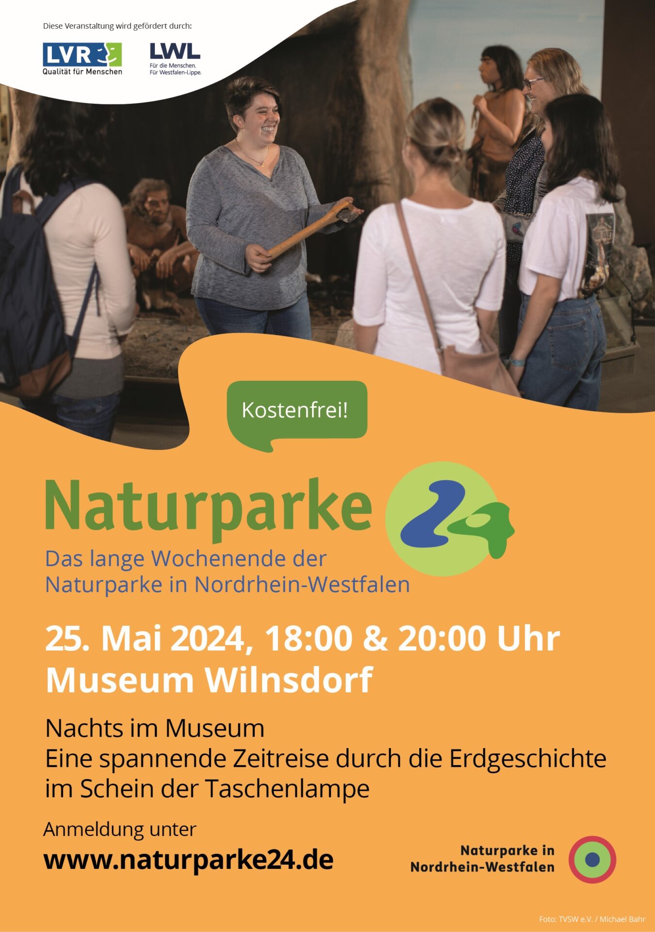 Plakat "Naturparke24" für das lange Wochenende der Naturparke in NRW