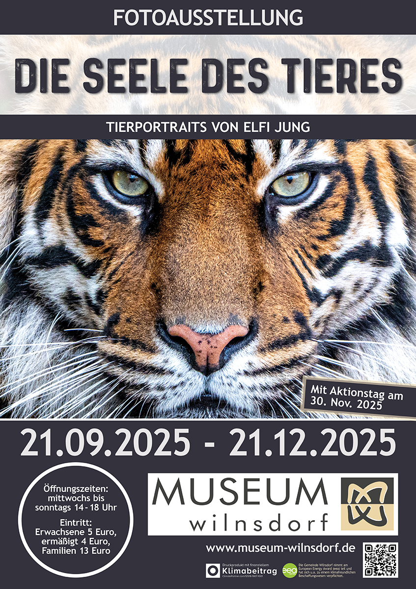 Plakat für die Fotoausstellung "Die Seele des Tieres"